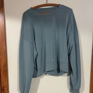 lululemon athletica teal softstreme oversized crewneck